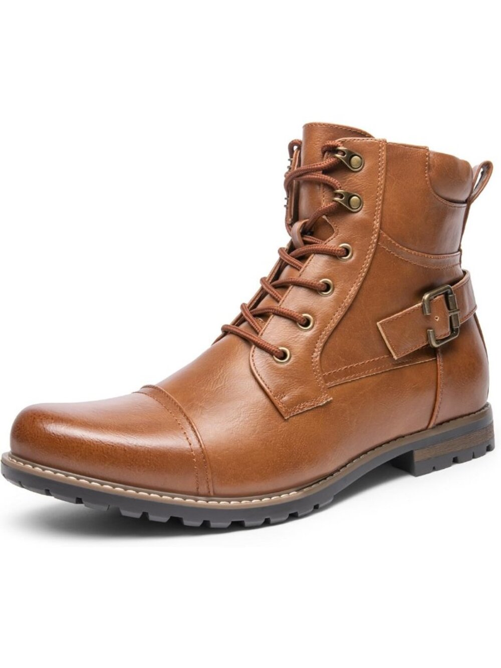 Men's Motorcycle Combat Boots - Stylish, Durable, Lace-Up, Outdoor Footwear